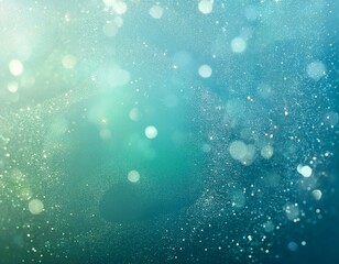 Wall Mural - Misty green to pale sky blue abstract background with faint sparkle