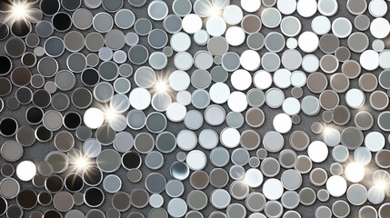 Poster - Sparkling silver and grey sequins form a shimmering background