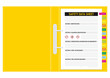 © wijas - Illustration of safety data sheet document. SDS page in the binder folder. Occupational health and safety for handling chemical and dangerous material.