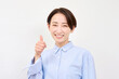 © siro46 - 女性　グッドサイン　白背景