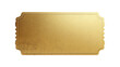 © PerfectPhoto - Golden ticket on transparent background representing vip access or winning