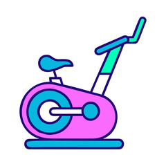 Poster - Stationary Bike Fitness Equipment Icon