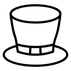 Fashion hat Line Icon