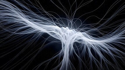 Wall Mural - a visual representation of sound waves, creating a vibrant, ever-shifting landscape of colors and or