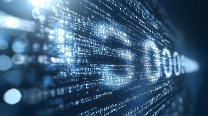 Digital code stream, data flow, security concept