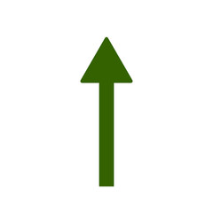 Wall Mural - green arrow up side direction isolated on transparent background