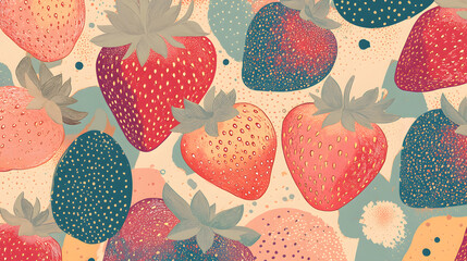 Wall Mural - Strawberry are a healthy food. And it is a useful.