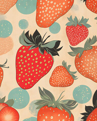 Wall Mural - Strawberry are a healthy food. And it is a useful.