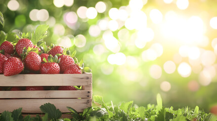 Wall Mural - Strawberry are a healthy food. And it is a useful.