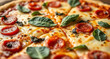 © Sardarihtisham - pizza with salami and cheese International pizza day,world pizza day, pizza day, pizza, national pizza day, world food day, valentine pizza day