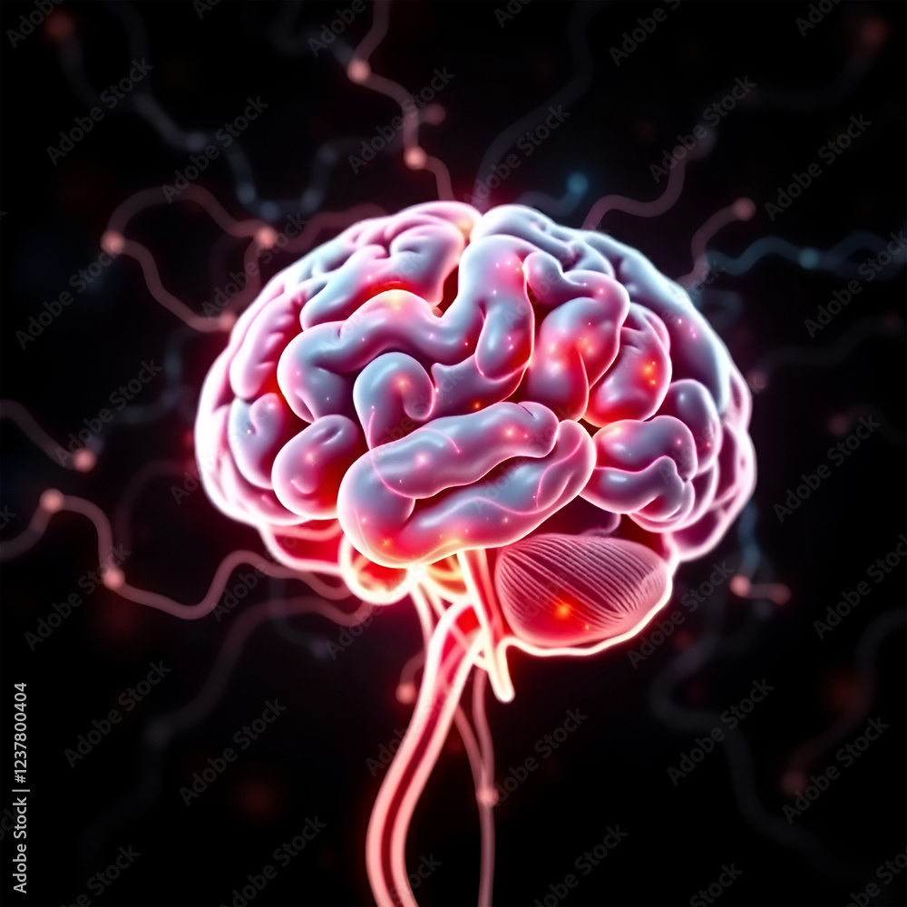 Human brain digital light electrical activity flashes generative AI ...