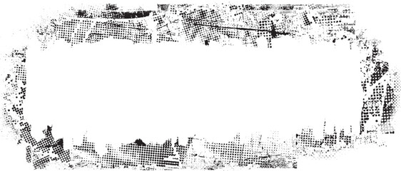 Leinwandbilder - Vector border frames with rough edges . Irregular frame template collection . distress texture . Grunge frame borders isolated on the background . Rough edges effect .
