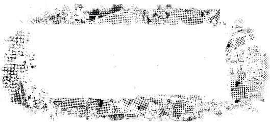 Leinwandbilder - Vector border frames with rough edges . Irregular frame template collection . distress texture . Grunge frame borders isolated on the background . Rough edges effect .
