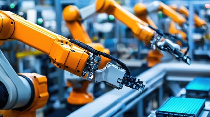 Poster - Advanced Robotic Arms in Modern Factory Automation