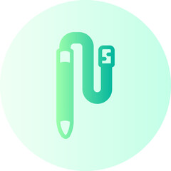 Wall Mural - light pen gradient icon