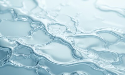 Canvas Print - Gentle ripples in clear blue water