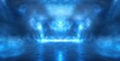 © Muhammad - Abstract blue smoky background with reflective surface.
