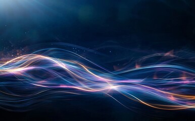 Wall Mural - 3d rendering showcasing an abstract light effect blue textured wallpaper