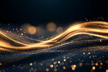 Wall Mural - the scene comprises a magical neon background with bokeh and tiny particles, an explosion, and a swi