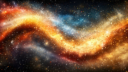 Wall Mural - Cosmic Nebula Swirl, Stellar Dust, Space Background, Design