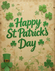 Sticker - st patricks day greeting card