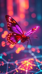 Wall Mural - Enchanted Butterfly in Flight