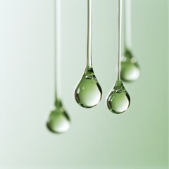 Aufkleber - Eco-Chic Biofuel Droplets Macro with Glass Slide and Lens - Sustainable Chemistry Display and Green Tech Innovation for Renewable Energy Industries
