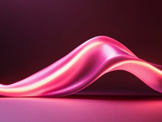 Leinwandbilder - Neon Digital Wave Futuristic VR Motion Over Vibrant Surface for Tech Industry Innovation and Immersive Experience Design in Marketing and Digital Content Creation