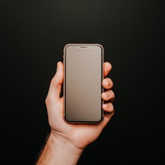Aufkleber - Minimalist Smartphone Display Sleek Metal Frame and Glass Screen for Cutting-Edge Social Media Strategy and Interactive Engagement in Modern Tech Markets