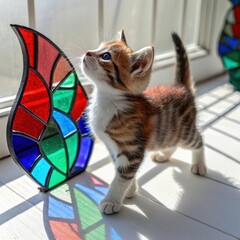 Canvas Print - Glass Kitten