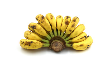 Poster - Yellow banana on a white background