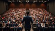 © Pavel Mironenko - Dynamic Speaker Engaging Large Audience at Conference