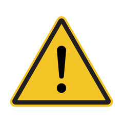 caution sign. yellow danger warning vector. attention alert symbol. triangle clipart for toxic chemi
