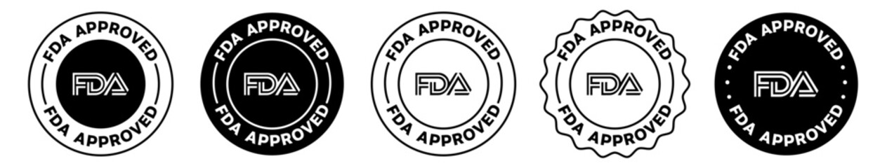 Wall Mural - fda approved+ icon set