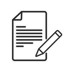 Wall Mural - notes icons in outline and fill. vector illustration for ui.