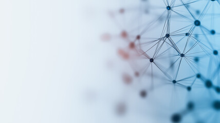 Wall Mural - abstract network connection: an abstract image depicting a complex network of interconnected nodes a