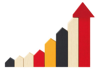 Growth indicators business context infographic professional environment perspective transparent background