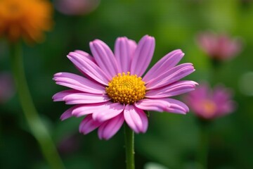 Wall Mural - Globe daisy Globularia cordifolia L in a garden, globularia, summer