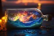 © Sudipta - milky way ocean universe in a bottle