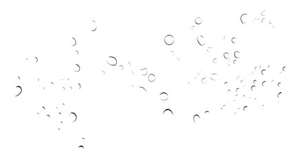 Leinwandbilder - Captivating abstract image showcasing a glass surface covered in a mesmerizing array of delicate raindrops creating a stunning visual texture and reflecting the surrounding environment
