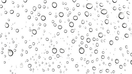 Leinwandbilder - Captivating close up view of numerous transparent water droplets glistening on a smooth reflective surface creating a mesmerizing abstract pattern