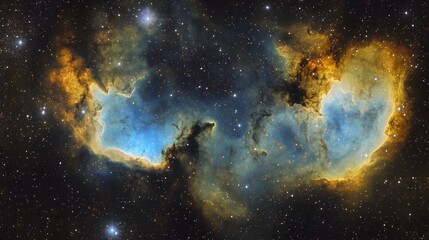 Poster - Captivating Cosmic Spectacle Vibrant Galactic Nebula Illuminating the Mysteries of the Universe  This breathtaking image captures the mesmerizing beauty and grandeur of a celestial phenomenon