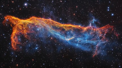 Aufkleber - Captivating image of a colorful dynamic cosmic explosion showcasing the vibrant energies and luminous mysteries of the universe  Glowing stellar nebula in a breathtaking interstellarscape