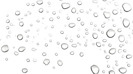 Leinwandbilder - Stunning close up macro photograph showcasing the intricate details and patterns of crystal clear water droplets beading up on a smooth glass surface with natural lighting highlighting the shimmering