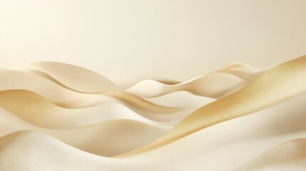 Canvas Print - Abstract beige waves, background design, soft texture, website banner