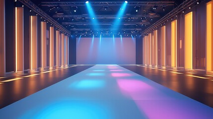 Poster - A runway commercial set.
