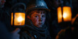 © Lila Patel - Portrait of a Young Coal Miner with Lanterns
