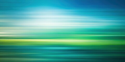 Poster - Abstract Teal and Green Horizontal Stripes Background Design