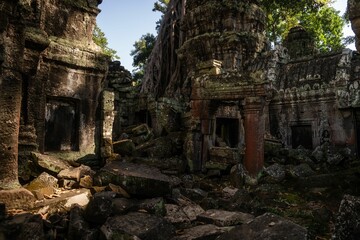 Wall Mural - Ancient Cambodian Temple Ruins