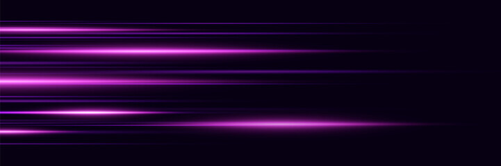 Wall Mural - special effect of horizontal speed lines. dynamic movement of rays.